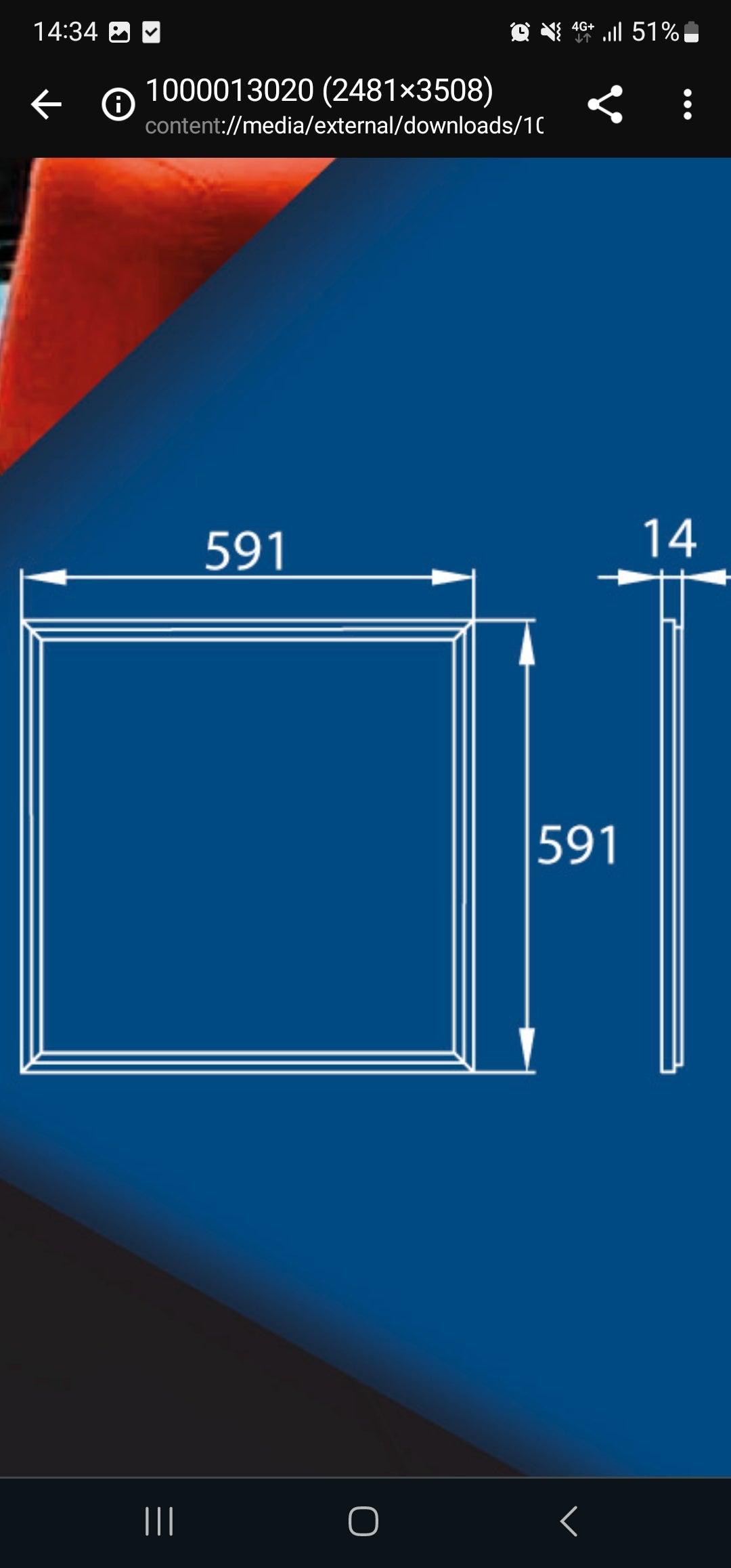 Ram Panel 40w 4000K 4000lm - Ledgends