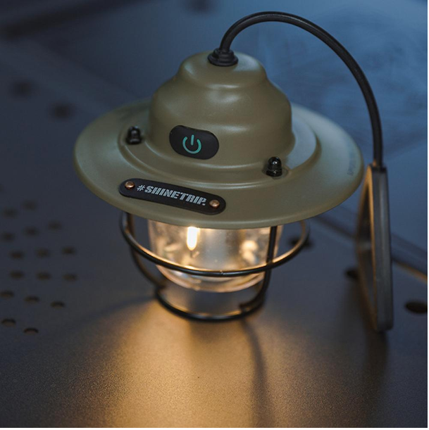 Shinetrip Retro Camping lampa med batteri