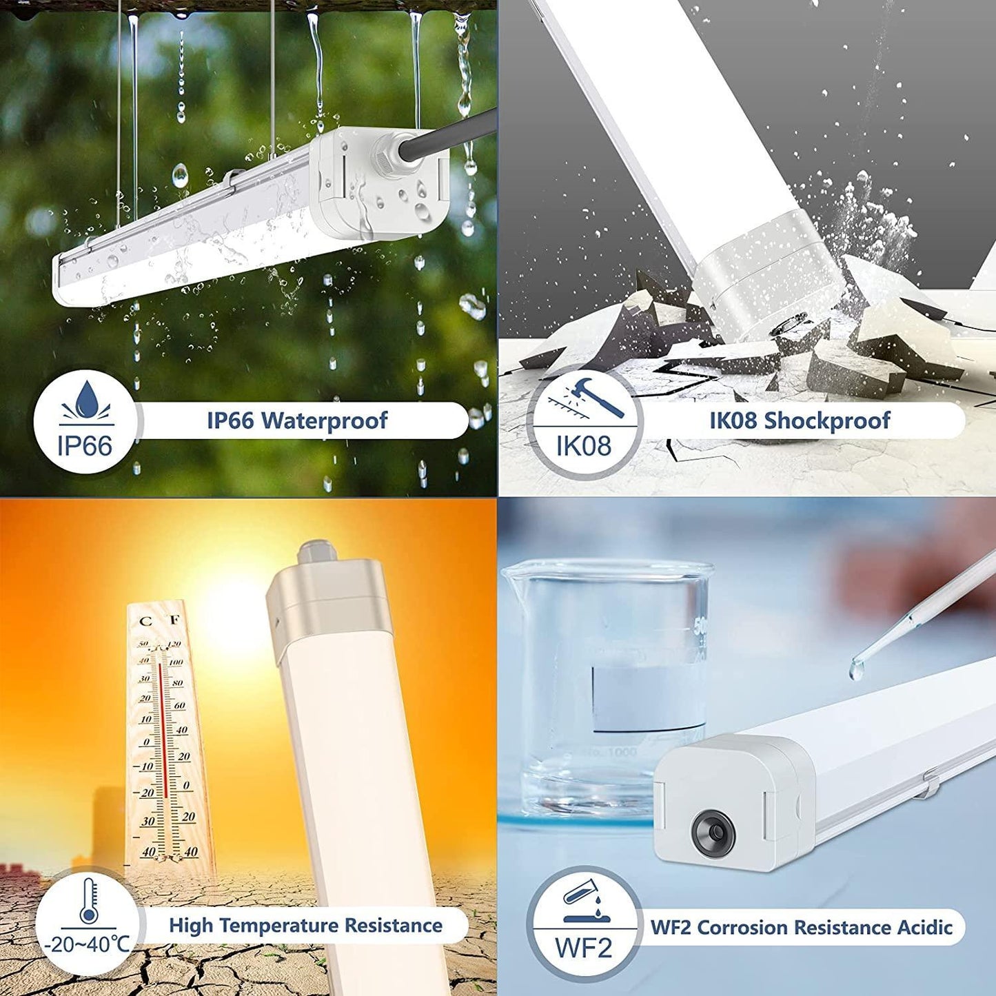 Tri proof LED industri armatur CCT IP65 IK08 - Ledgends